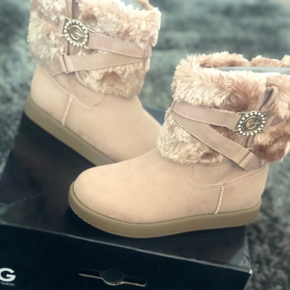 💕New in box; GG Allio Light Pink Guess Boots; 6M